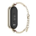 For Xiaomi Mi Band 8 Mijobs Ruyi Beauty Bracelet Watch Band(Light Gold Red)