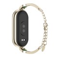 For Xiaomi Mi Band 8 Mijobs Ruyi Beauty Bracelet Watch Band(Light Gold Green)