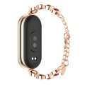 For Xiaomi Mi Band 8 Mijobs Mermaid Beauty Bracelet Watch Band(Rose Gold Red)