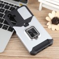 For Samsung Galaxy A15 Camera Shield Card Slot PC+TPU Phone Case(Silver)