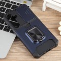 For Samsung Galaxy S24 5G Camera Shield Card Slot PC+TPU Phone Case(Blue)
