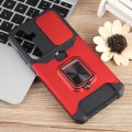 For Samsung Galaxy S24+ 5G Camera Shield Card Slot PC+TPU Phone Case(Red)