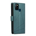 For Infinix Hot 10 Lite PU Genuine Leather Texture Embossed Line Phone Case(Green)