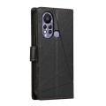 For Infinix Hot 11s PU Genuine Leather Texture Embossed Line Phone Case(Black)