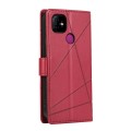 For Itel P36 PU Genuine Leather Texture Embossed Line Phone Case(Red)