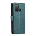 For Itel S16 PU Genuine Leather Texture Embossed Line Phone Case(Green)