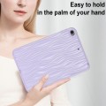 For iPad mini 5 / 4 / 3 / 2 / 1 Jelly Color Water Ripple TPU Tablet Case(Purple)