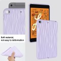 For iPad mini 5 / 4 / 3 / 2 / 1 Jelly Color Water Ripple TPU Tablet Case(Purple)