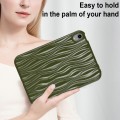 For iPad mini 6 Jelly Color Water Ripple TPU Tablet Case(Dark Green)