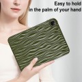 For iPad Pro 11.0 2022 / 2021 / 2020 Jelly Color Water Ripple TPU Tablet Case(Dark Green)