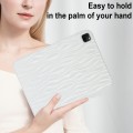 For iPad Pro 11.0 2022 / 2021 / 2020 Jelly Color Water Ripple TPU Tablet Case(White)