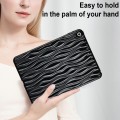 For iPad 10.2 2021 / 2020 / 2019 Jelly Color Water Ripple TPU Tablet Case(Black)