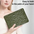 For iPad 10.2 2021 / 2020 / 2019 Jelly Color Water Ripple TPU Tablet Case(Dark Green)