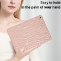 For iPad 10.2 2021 / 2020 / 2019 Jelly Color Water Ripple TPU Tablet Case(Pink)