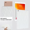 For iPad 10.2 2021 / 2020 / 2019 Jelly Color Water Ripple TPU Tablet Case(White)