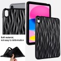 For iPad 10th Gen 10.9 2022 Jelly Color Water Ripple TPU Tablet Case(Black)
