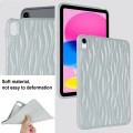 For iPad 10th Gen 10.9 2022 Jelly Color Water Ripple TPU Tablet Case(Grey)