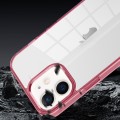For iPhone 12 Ice Color Clear Acrylic Hybrid TPU Phone Case(Transparent Pink)