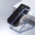 For iPhone 12 Ice Color Clear Acrylic Hybrid TPU Phone Case(Sierra Blue)