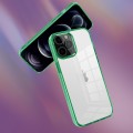 For iPhone 12 Pro Max Ice Color Clear Acrylic Hybrid TPU Phone Case(Green)