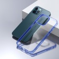 For iPhone 12 Pro Ice Color Clear Acrylic Hybrid TPU Phone Case(Transparent Blue)