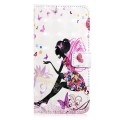 For Huawei Mate 20 lite Oil Embossed 3D Drawing Leather Phone Case(Flower Fairy)