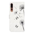 For Huawei P20 Pro Oil Embossed 3D Drawing Leather Phone Case(Couple Dandelion)