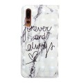 For Huawei P20 Pro Oil Embossed 3D Drawing Leather Phone Case(Words Marble)