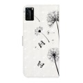 For Huawei P40 Pro Oil Embossed 3D Drawing Leather Phone Case(Couple Dandelion)