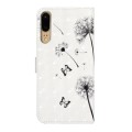 For Huawei P20 Oil Embossed 3D Drawing Leather Phone Case(Couple Dandelion)