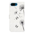 For Honor 10 Oil Embossed 3D Drawing Leather Phone Case(Couple Dandelion)