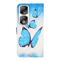 For Honor 90 Pro Oil Embossed 3D Drawing Leather Phone Case(3 Butterflies)