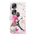 For Honor 90 Pro Oil Embossed 3D Drawing Leather Phone Case(Flower Fairy)