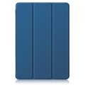 For Xiaomi Redmi Pad SE Acrylic 3-Fold Solid Color Smart Leather Tablet Case(Dark Blue)