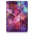 For Xiaomi Redmi Pad SE Acrylic 3-Fold Painted Smart Leather Tablet Case(Milky Way)