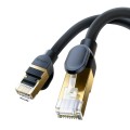 Baseus PCWL-A108 High Speed CAT8 40Gigabit Ethernet Round Cable, Length:0.5m(Black)