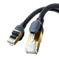 Baseus PCWL-A108 High Speed CAT8 40Gigabit Ethernet Round Cable, Length:3m(Black)