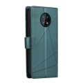 For Nokia G50 PU Genuine Leather Texture Embossed Line Phone Case(Green)