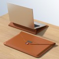 For 15.4/15.6/16.1 inch Envelope Holder Laptop Sleeve Bag(Brown)
