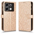 For Infinix Zero 30 5G Honeycomb Dot Texture Leather Phone Case(Gold)