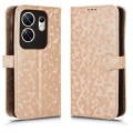 For Infinix Zero 30 4G Honeycomb Dot Texture Leather Phone Case(Gold)