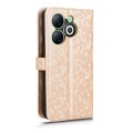 For Infinix Smart 8 Honeycomb Dot Texture Leather Phone Case(Gold)