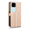 For vivo S18 5G / V30 5G Honeycomb Dot Texture Leather Phone Case(Gold)