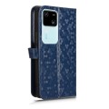 For vivo S18 5G / V30 5G Honeycomb Dot Texture Leather Phone Case(Blue)