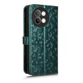 For vivo S18e Honeycomb Dot Texture Leather Phone Case(Green)