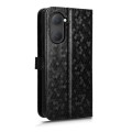 For vivo Y03 4G Honeycomb Dot Texture Leather Phone Case(Black)