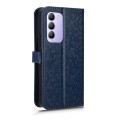 For vivo V30 Lite Indian Honeycomb Dot Texture Leather Phone Case(Blue)
