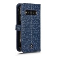 For Kyocera Torque G06 KYG03 Honeycomb Dot Texture Leather Phone Case(Blue)