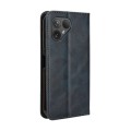 For Fairphone 5 Magnetic Buckle Retro Texture Leather Phone Case(Blue)