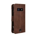 For Kyocera DuraForce EX KC-S703 Skin Feel Calf Texture Card Slots Leather Phone Case(Brown)